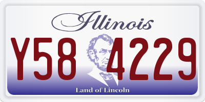 IL license plate Y584229