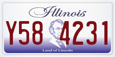 IL license plate Y584231