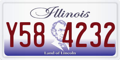 IL license plate Y584232