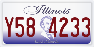 IL license plate Y584233