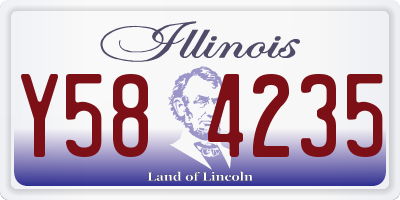 IL license plate Y584235