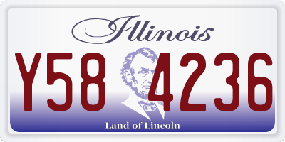IL license plate Y584236