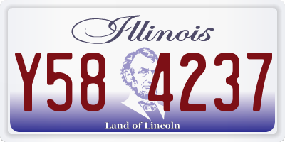 IL license plate Y584237
