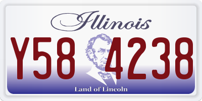 IL license plate Y584238