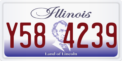 IL license plate Y584239