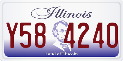 IL license plate Y584240