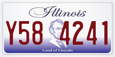 IL license plate Y584241