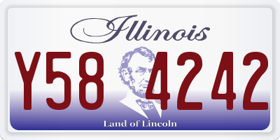 IL license plate Y584242