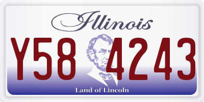 IL license plate Y584243