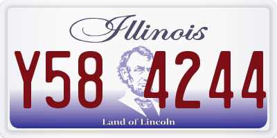 IL license plate Y584244