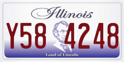 IL license plate Y584248