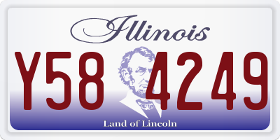 IL license plate Y584249