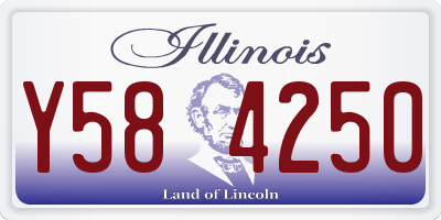 IL license plate Y584250
