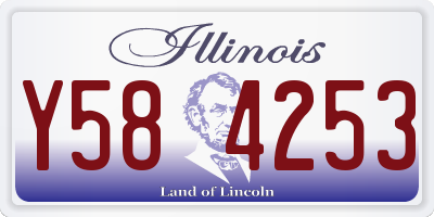 IL license plate Y584253
