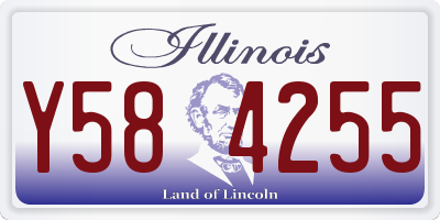 IL license plate Y584255