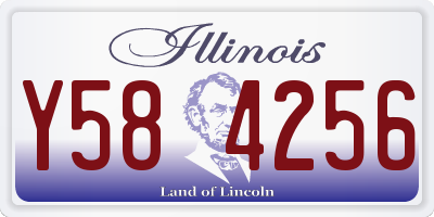 IL license plate Y584256