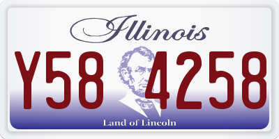 IL license plate Y584258