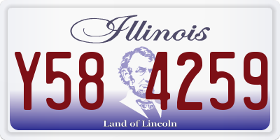 IL license plate Y584259