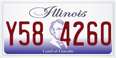 IL license plate Y584260