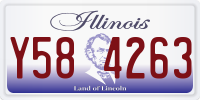 IL license plate Y584263