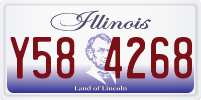 IL license plate Y584268