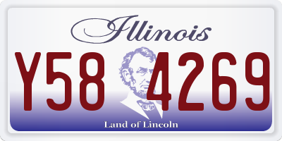 IL license plate Y584269