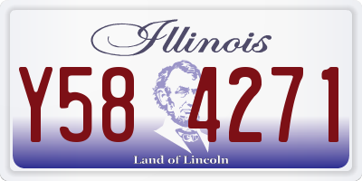 IL license plate Y584271