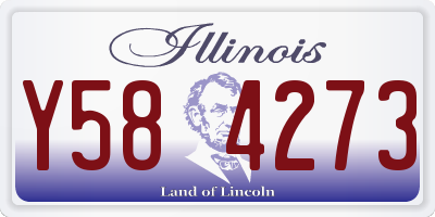 IL license plate Y584273