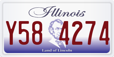 IL license plate Y584274