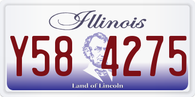 IL license plate Y584275