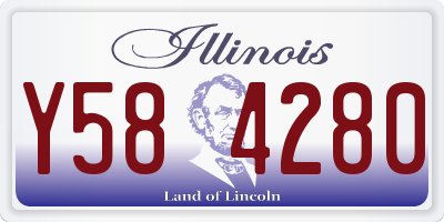 IL license plate Y584280
