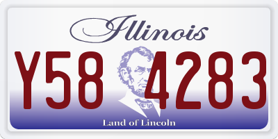 IL license plate Y584283