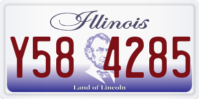 IL license plate Y584285