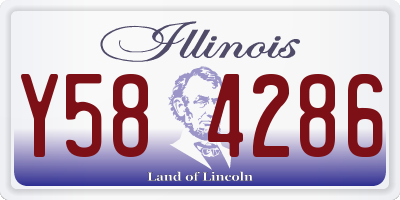 IL license plate Y584286