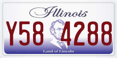 IL license plate Y584288