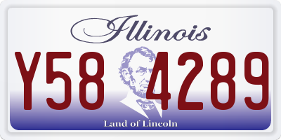 IL license plate Y584289