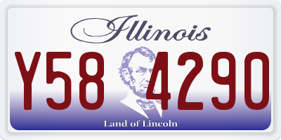IL license plate Y584290