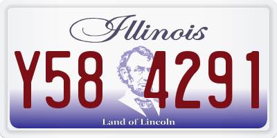 IL license plate Y584291