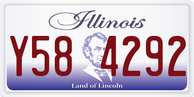 IL license plate Y584292