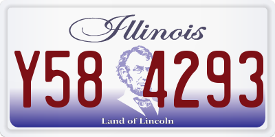 IL license plate Y584293