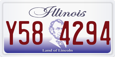 IL license plate Y584294