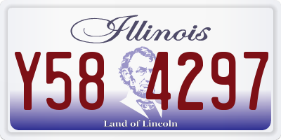 IL license plate Y584297