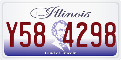IL license plate Y584298