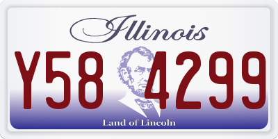 IL license plate Y584299
