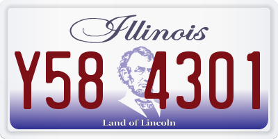 IL license plate Y584301