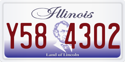 IL license plate Y584302