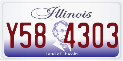 IL license plate Y584303