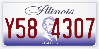 IL license plate Y584307