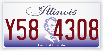 IL license plate Y584308