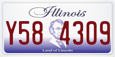 IL license plate Y584309